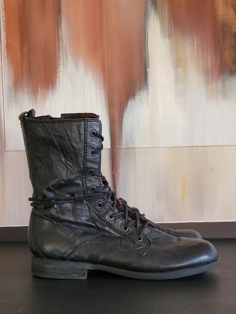 Seychelles Combat Boot Women's Size 8 Y2K Boho Gothic Chunky